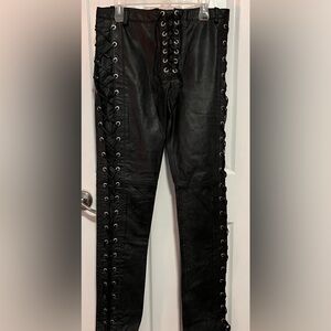 Men’s vintage leather pant